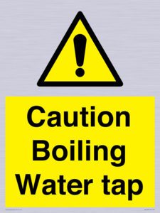 Caution Boiling Water Tap